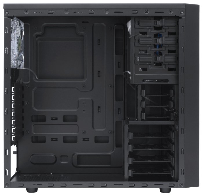 Компьютерный корпус Deepcool TESSERACT BF Black Black-Blue (DP-CCATX-TSRBFBK)