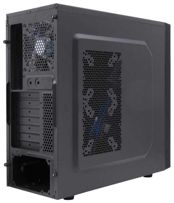 Компьютерный корпус Deepcool TESSERACT BF Black Black-Blue (DP-CCATX-TSRBFBK)