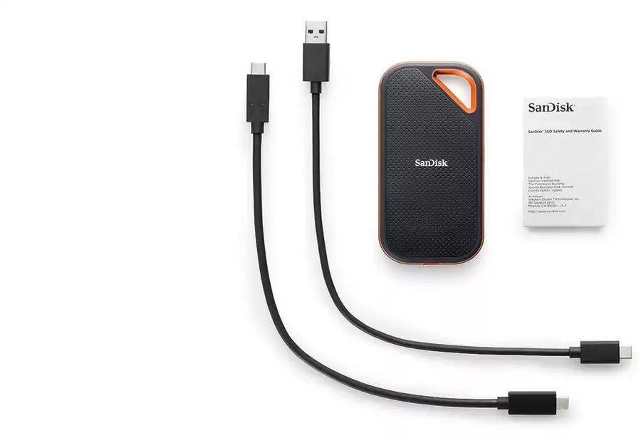 Внешний SSD SANDISK 2000 Gb Extreme Pro Black (SDSSDE81-2T00-G25)