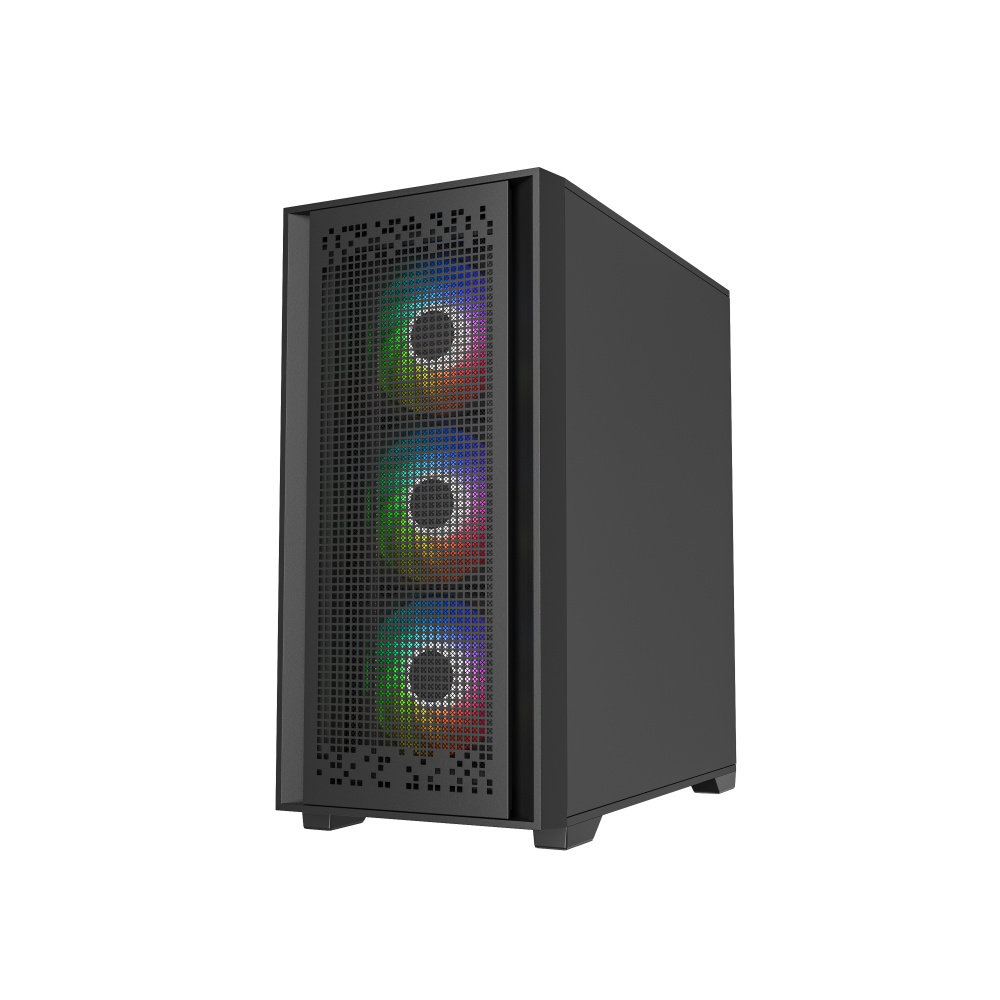Компьютерный корпус Powercase ByteFlow TG ARGB Black (CBFB-A4)