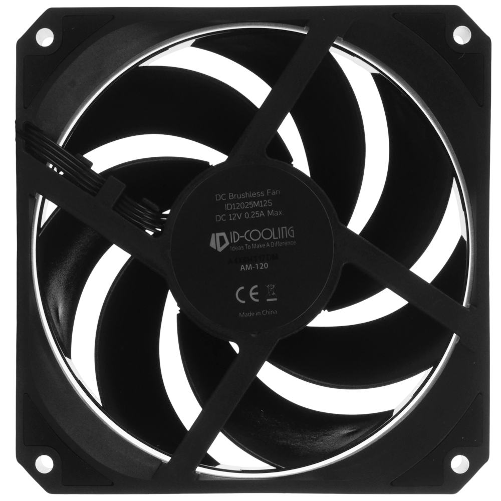 Вентилятор для корпуса ID-COOLING AM-120-K Black BOX