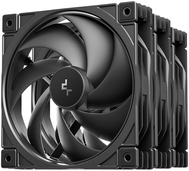 Комплект вентиляторов для корпуса Deepcool FD12 V2 3IN1 Black (R-FD12V2-BKNPN3-G) Color BOX