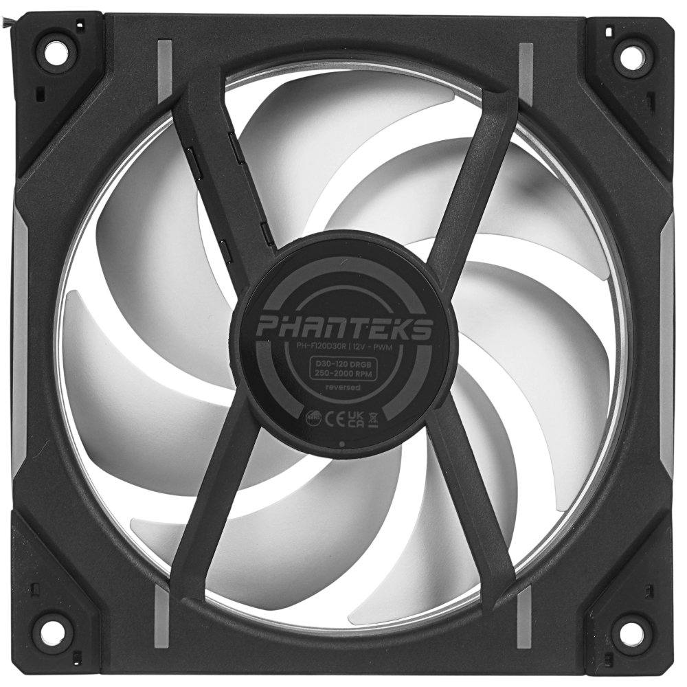Вентилятор для корпуса PHANTEKS D30 DRGB Reverse Black (PH-F120D30R_DRGB_PWM_BK01)