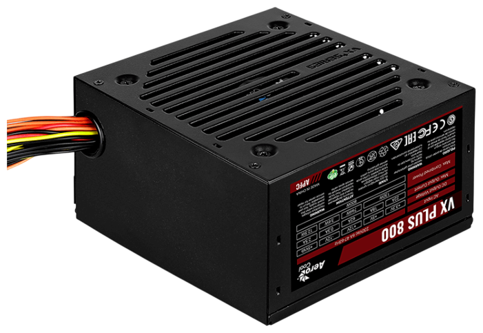 Блок питания Aerocool 800W VX 800 Plus Black 16 Pin (PCIe Connector Cable Details)