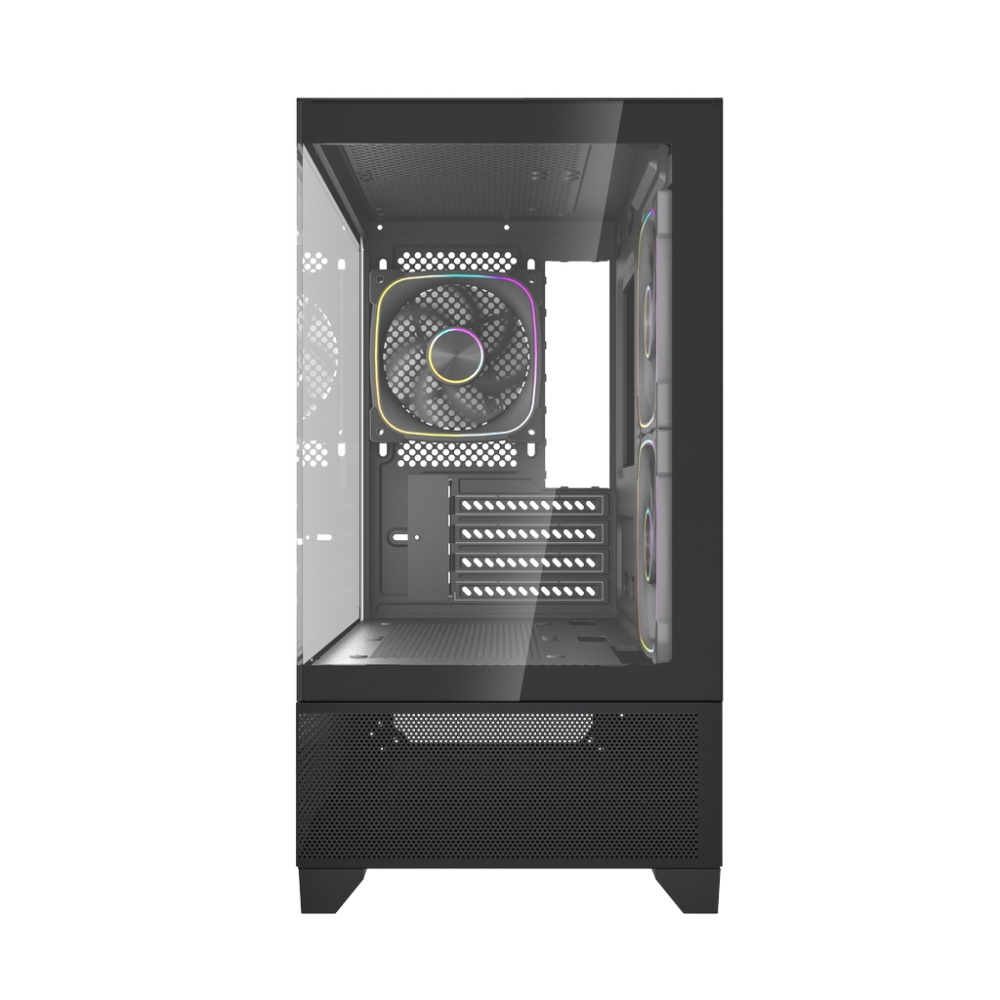 Компьютерный корпус Powercase Vision Micro M4B TG ARGB Black (CVMM4B-A3)