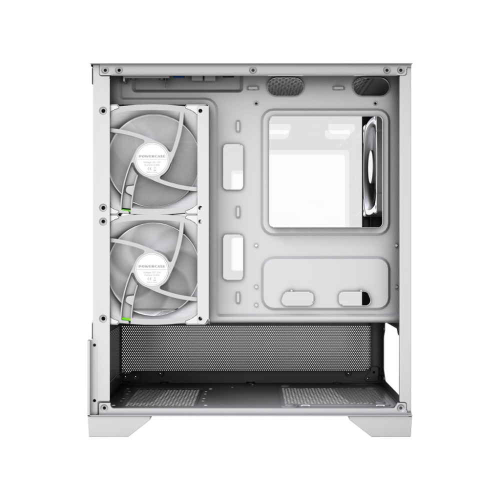 Компьютерный корпус Powercase Vision Micro M4W TG ARGB White (CVMM4W-A3)