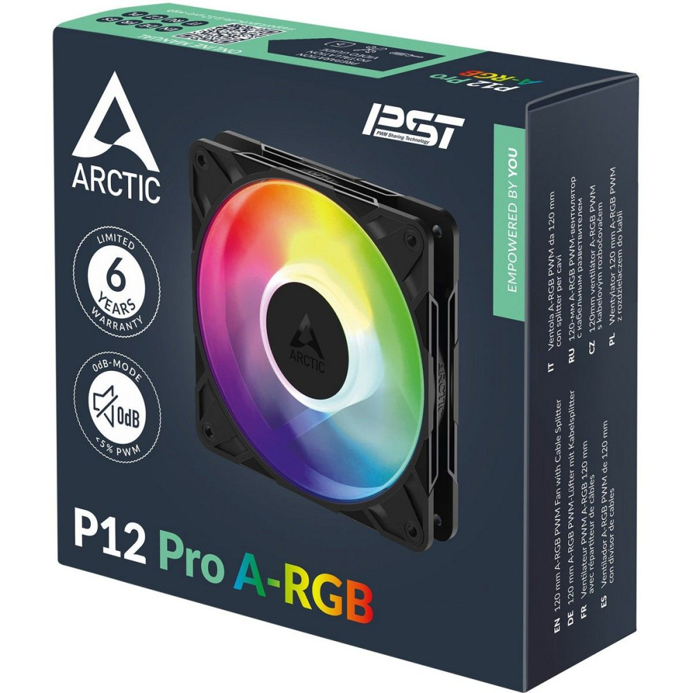 Вентилятор для корпуса Arctic Cooling P12 Pro ARGB Black (ACFAN00309A)