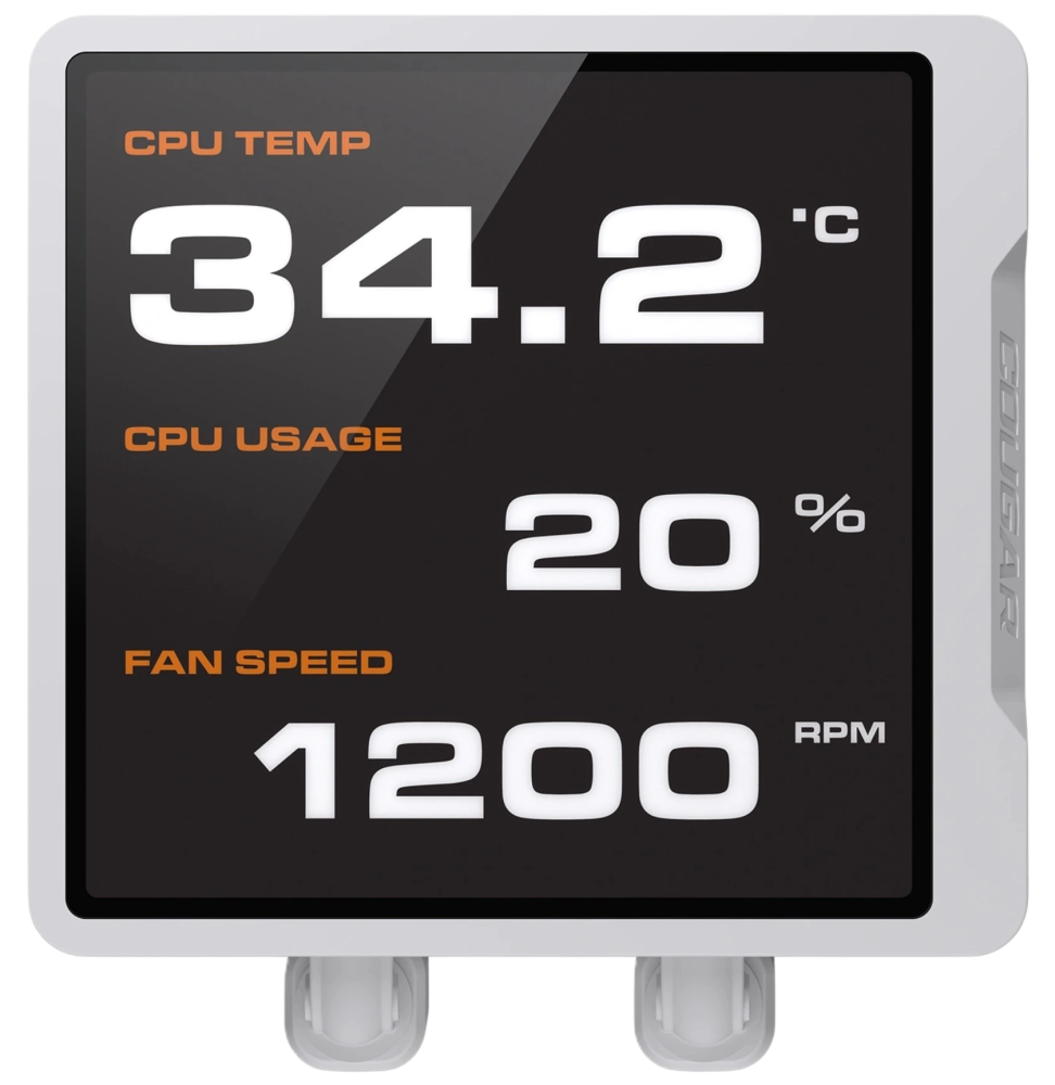 Система жидкостного охлаждения для процессора Cougar Poseidon Vistek PRO 360 LCD ARGB White