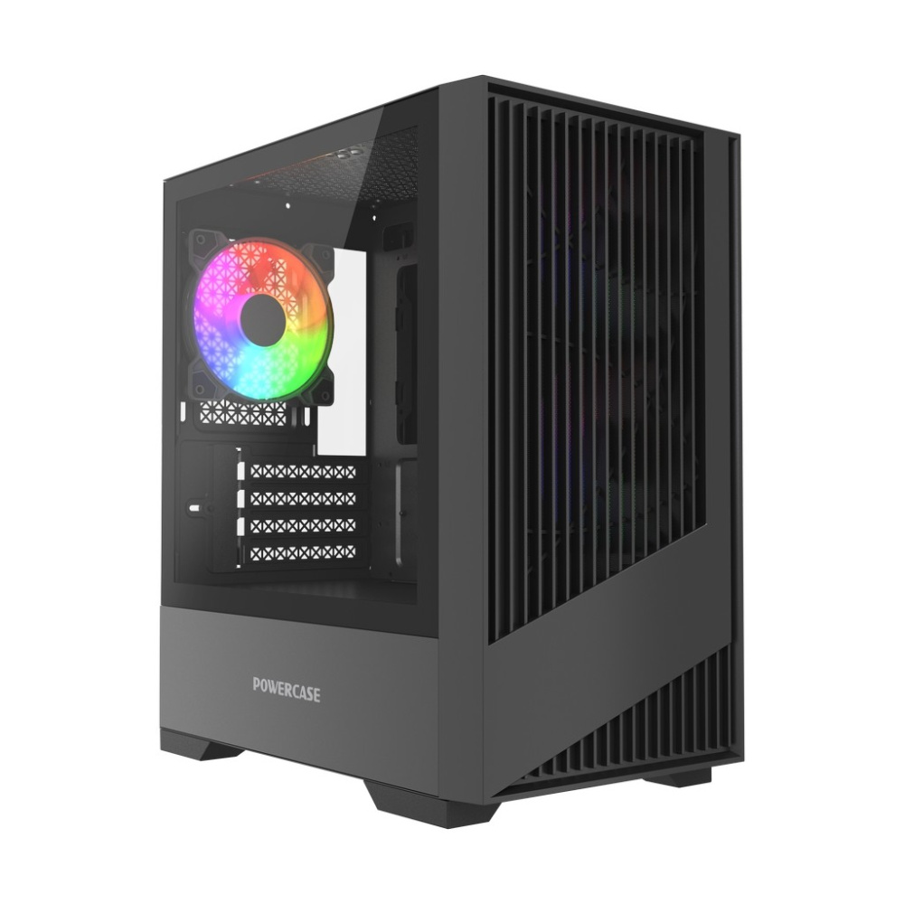Компьютерный корпус Powercase Mistral Micro A12B FRGB Black (CMMA12B-L3)