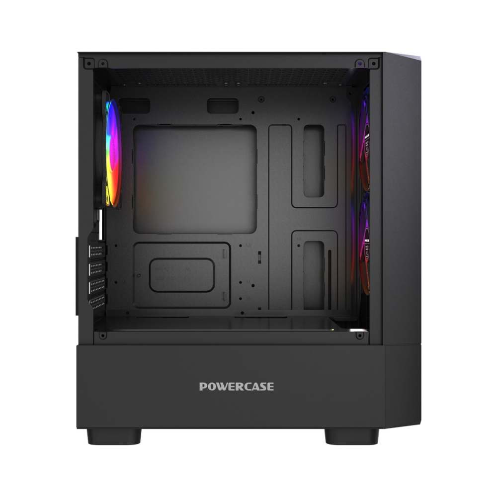 Компьютерный корпус Powercase Mistral Micro A15B FRGB Black (CMMA15B-L3)