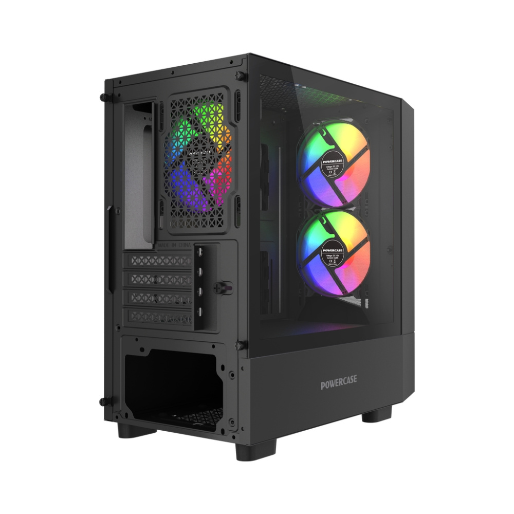 Компьютерный корпус Powercase Mistral Micro A15B FRGB Black (CMMA15B-L3)