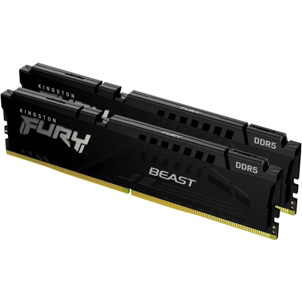 Оперативная память 16 Gb 6000 MHz Kingston FURY Beast Black (KF560C30BBEK2-16)