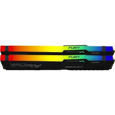 Оперативная память 16 Gb 6000 MHz Kingston FURY Beast RGB Black (KF560C30BBEAK2-16)