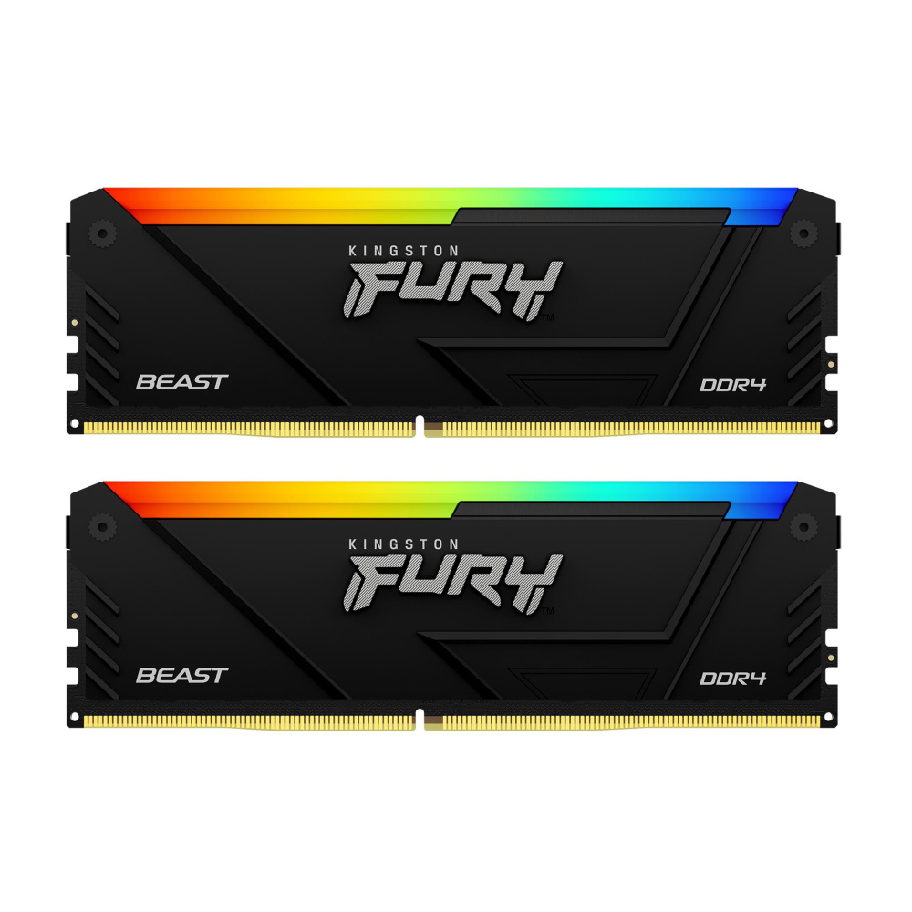 Оперативная память 32 Gb 3200 MHz Kingston FURY Beast RGB XMP Black (KF432C16BB12AK2/32)