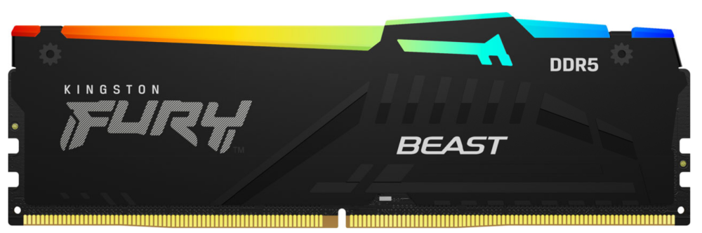 Оперативная память 32 Gb 5600 MHz Kingston FURY Beast RGB Black (KF556C40BBAK2-32)