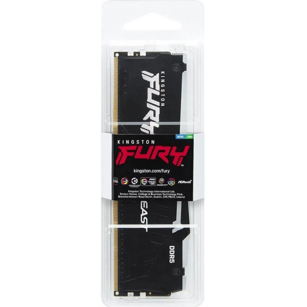 Оперативная память 32 Gb 6000 MHz Kingston FURY Beast RGB Black (KF560C30BBEA-32)
