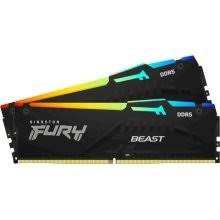 Оперативная память 64 Gb 5600 MHz Kingston FURY Beast RGB Black (KF556C40BB2K2-64)
