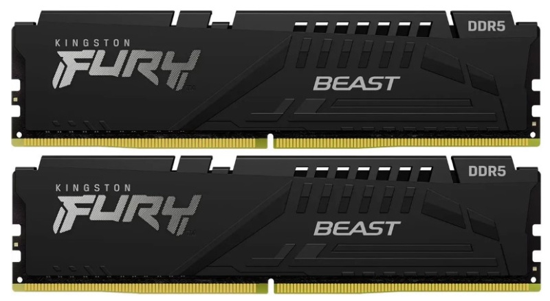 Оперативная память 64 Gb 5600 MHz Kingston FURY Beast RGB Black (KF556C40BB2K2-64)