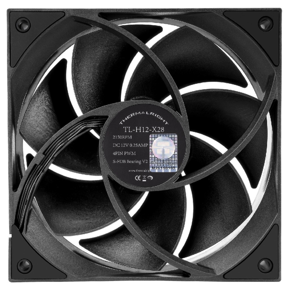 Вентилятор для корпуса Thermalright TL-H12-X28 Black (TRTLH12X28)