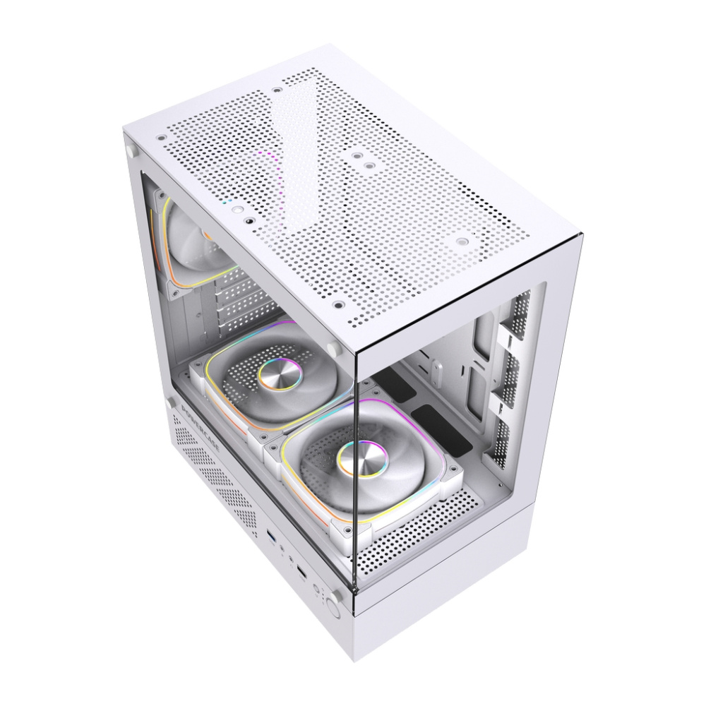 Компьютерный корпус Powercase Vision Micro M1 TG ARGB White (CVMM1W-A3)