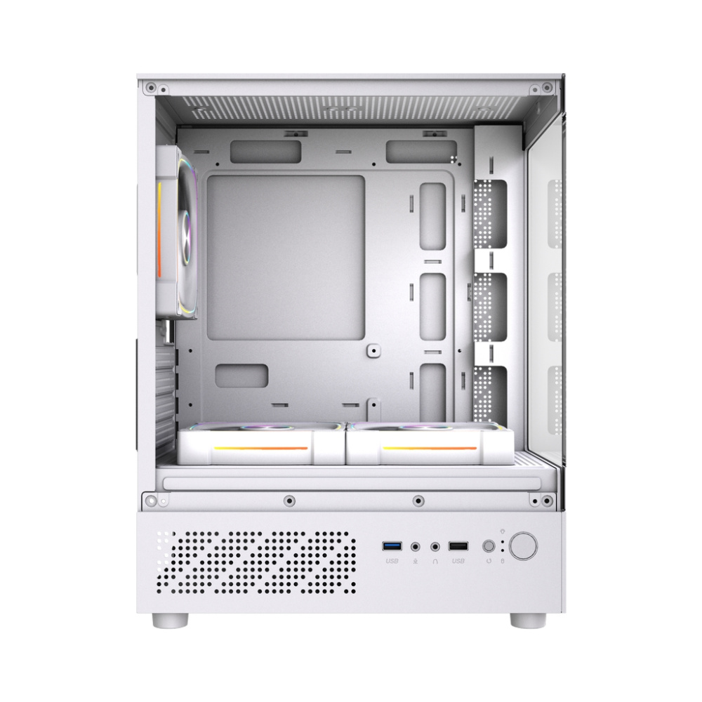Компьютерный корпус Powercase Vision Micro M1 TG ARGB White (CVMM1W-A3)