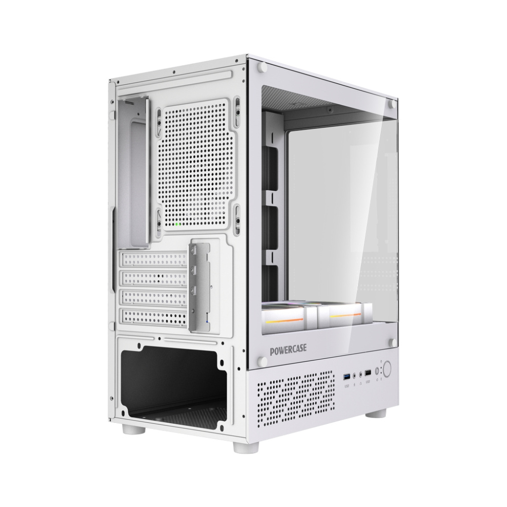 Компьютерный корпус Powercase Vision Micro M1 TG ARGB White (CVMM1W-A3)