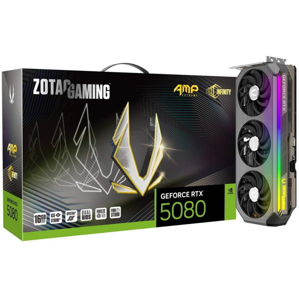 Видеокарта ZOTAC (ZT-B50800B-10P) GeForce RTX 5080 16GB AMP EXTREME INFINITY