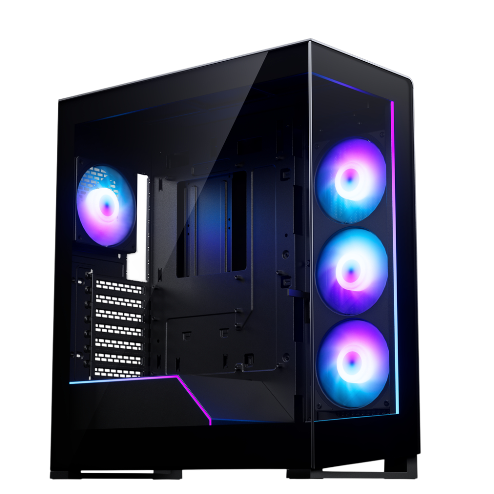 Компьютерный корпус PHANTEKS NV5X TG Digital RGB Lighting ARGB Fan Black (PH-NV523X_DBK01)