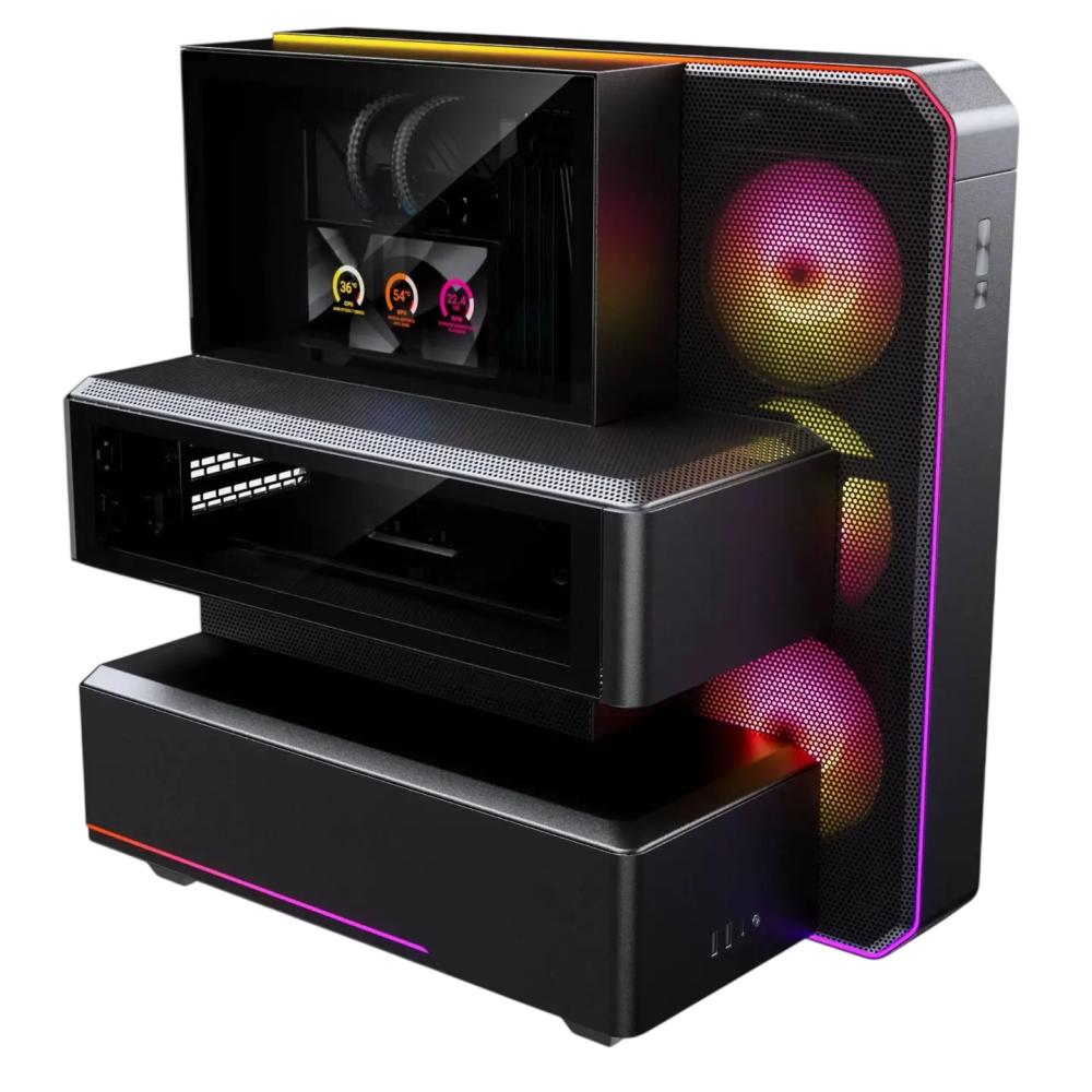 Компьютерный корпус PHANTEKS EX5 Max ARGB LCD Black (PH-EX526M_DBK01)
