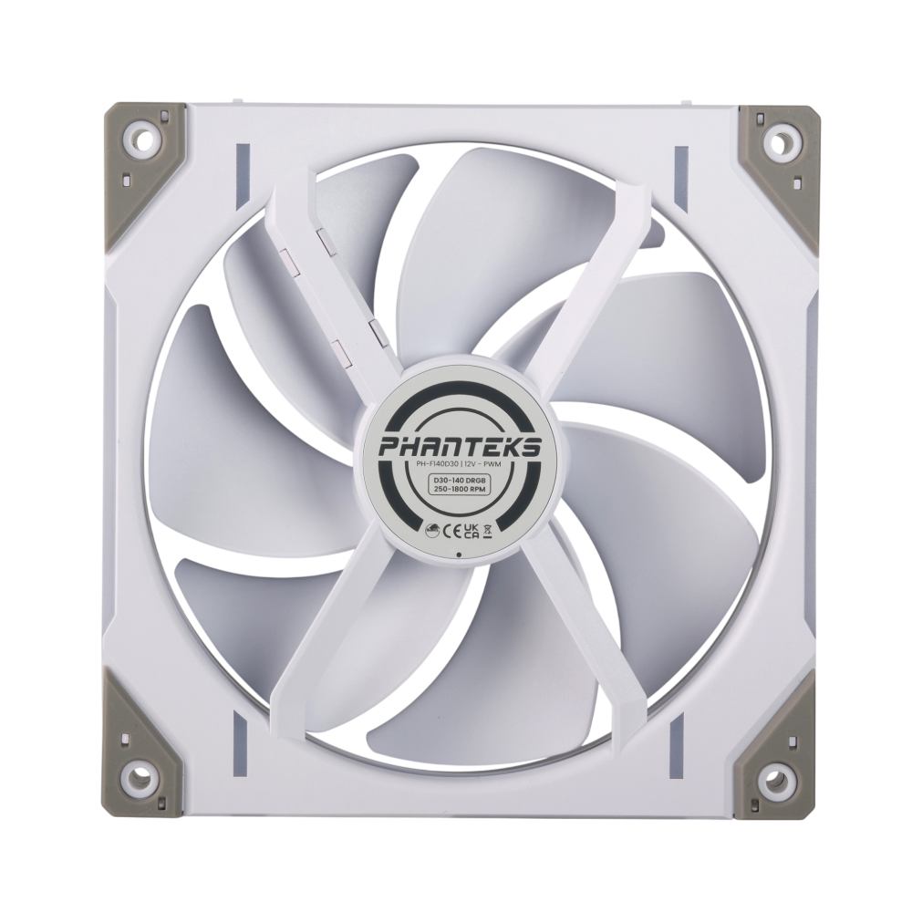 Комплект вентиляторов для корпуса PHANTEKS D30 DRGB White (PH-F140D30_DRGB_PWM_WT01_3P_RU)
