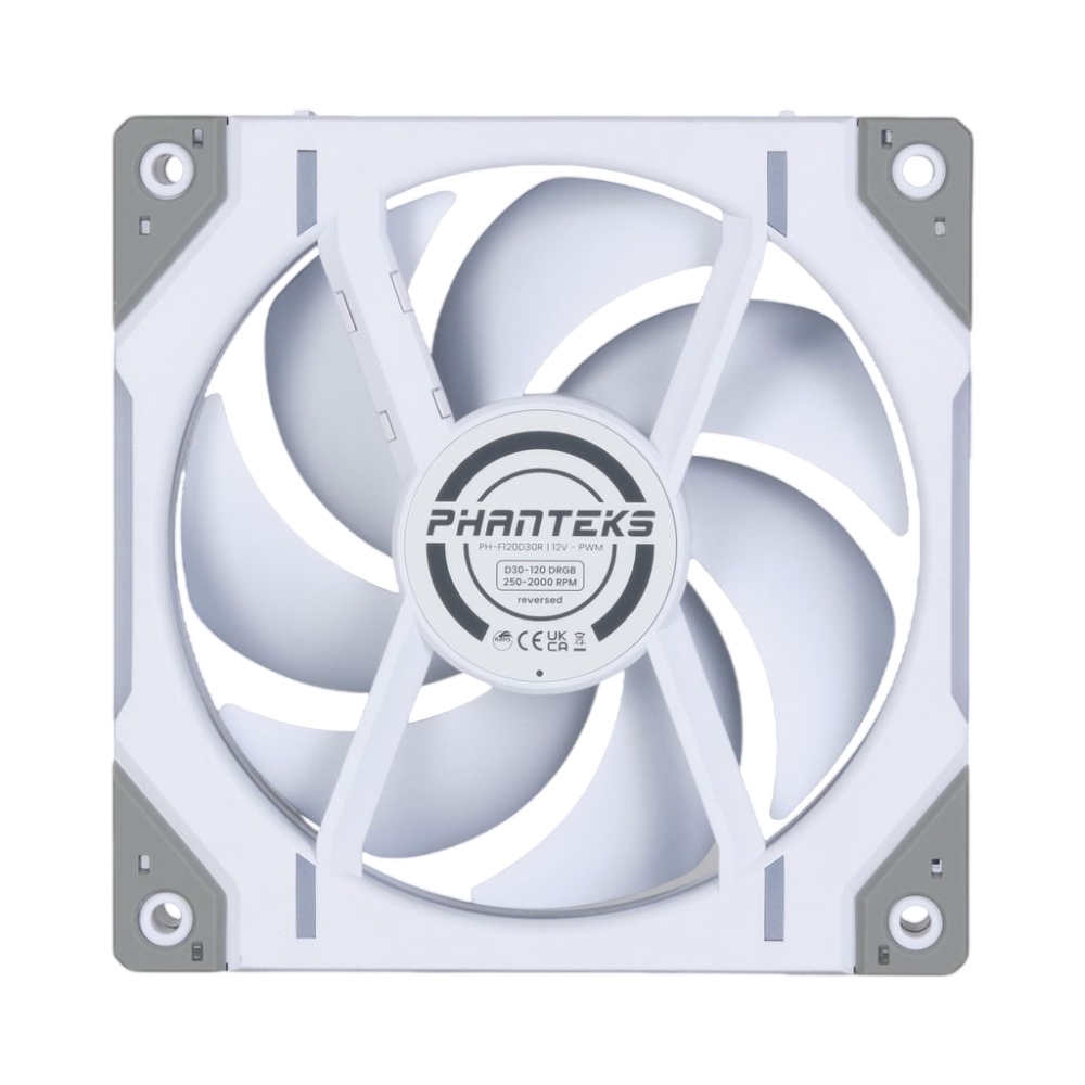 Комплект вентиляторов для корпуса PHANTEKS D30 DRGB Reversed White (PH-F140D30R_DRGB_PWM_WT01_3P)