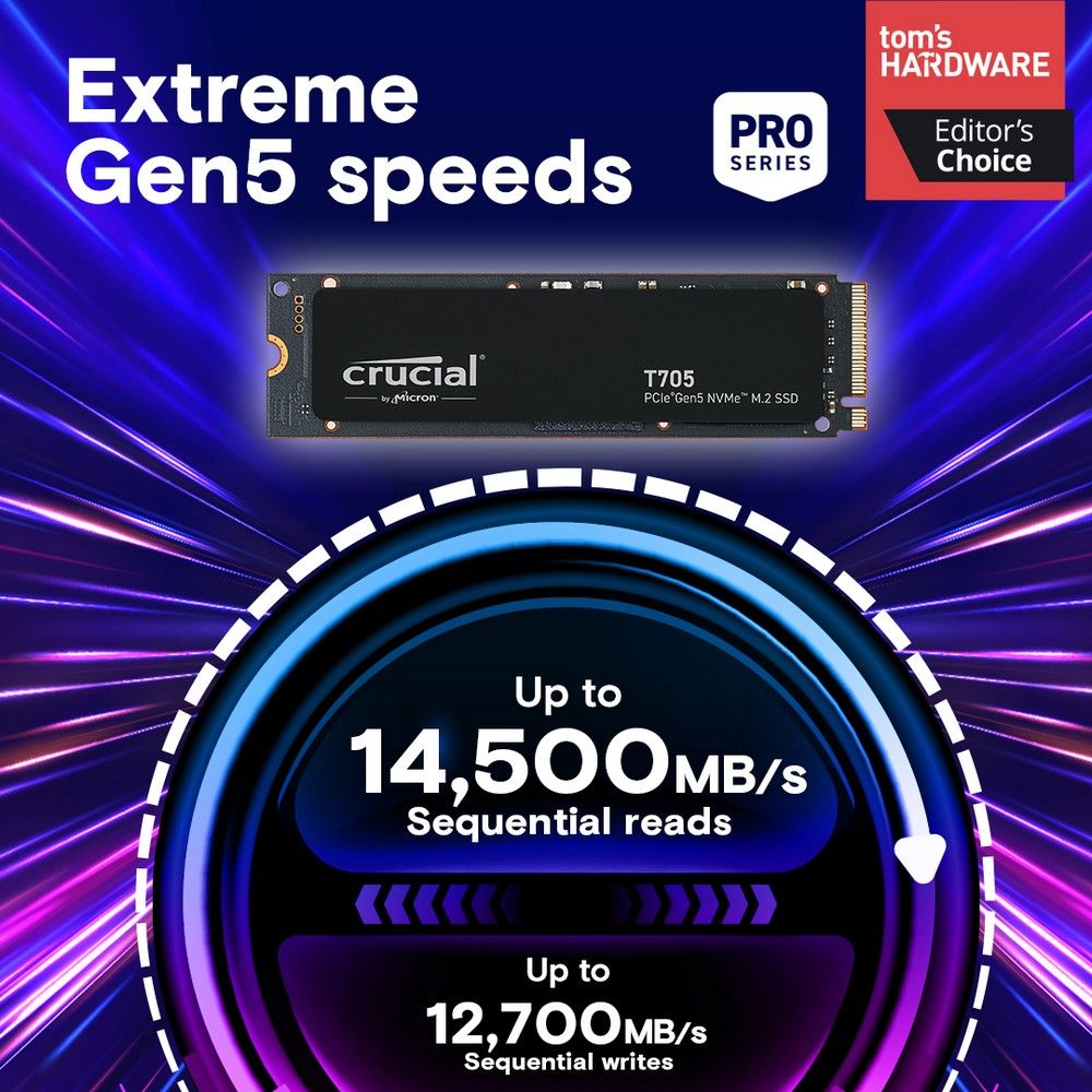 Твердотельный накопитель CRUCIAL 2000 Gb T705 (CT2000T705SSD3)