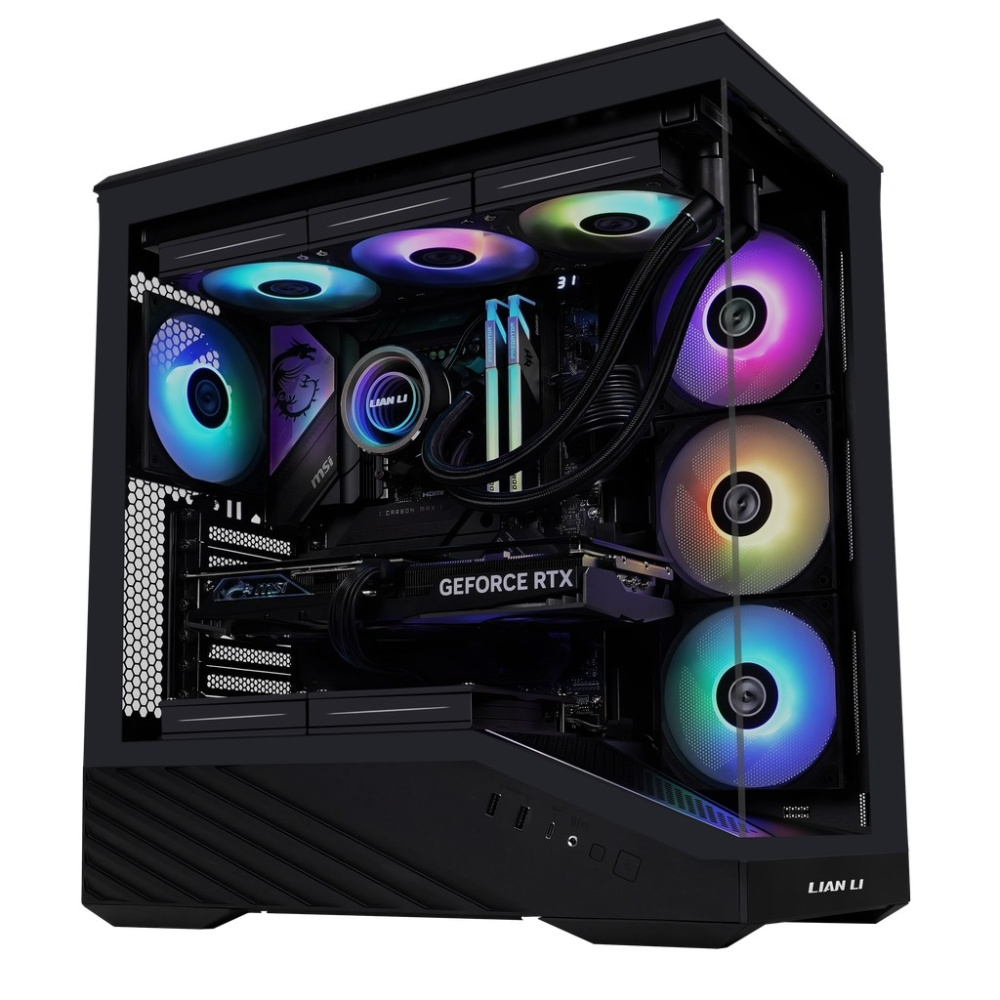 Компьютерный корпус Lian Li V100 ARGB TG Black (G99.V100RX.R1)