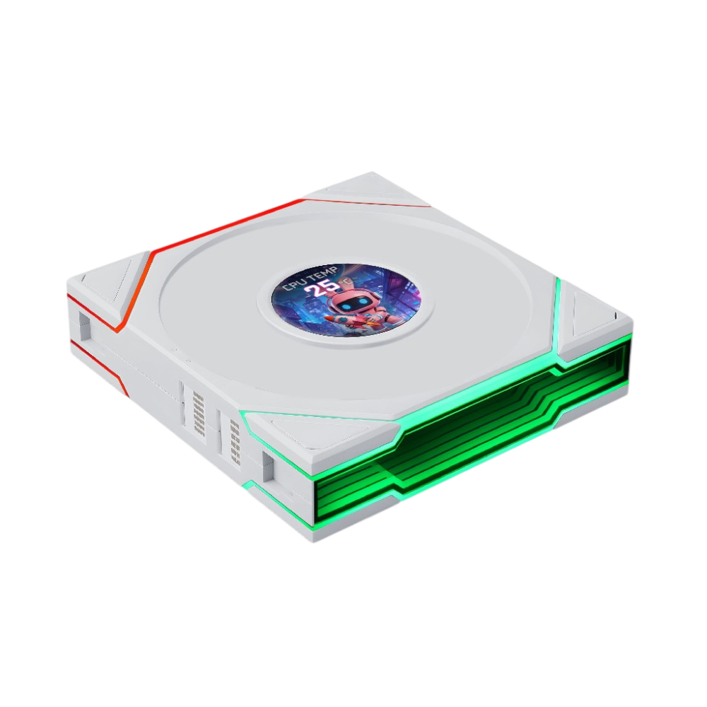 Вентилятор для корпуса Lian Li UNI FAN TL LCD FLEX 120 12TLLCD1F1W ARGB White (G9F.12TLLCD1F1W.R0)