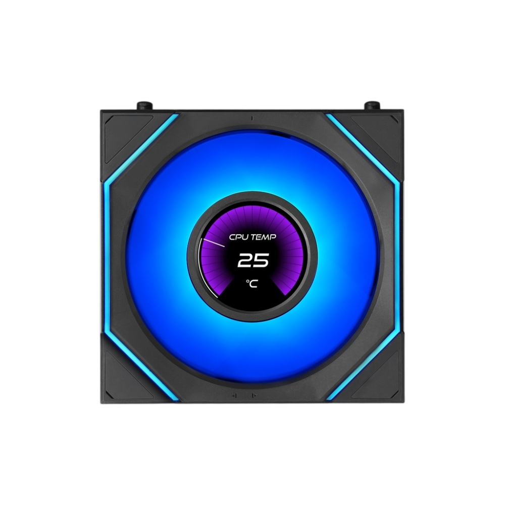 Вентилятор для корпуса Lian Li UNI FAN SL INF LCD FLEX 120 Reverse Blade 12RSLIND1F1B ARGB Black (G9F.12RSLIND1F1B.R0)