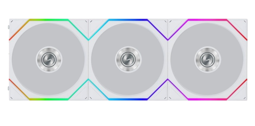 Комплект вентиляторов для корпуса Lian Li UNI FAN TL FLEX 120 Reverse Blade 12RTL1F3W ARGB White (G9F.12RTL1F3W.R0)