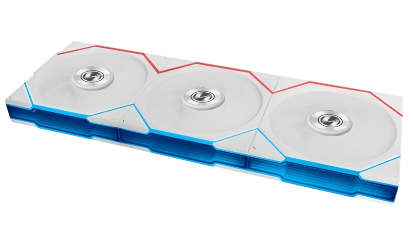Комплект вентиляторов для корпуса Lian Li UNI FAN TL FLEX 120 Reverse Blade 12RTL1F3W ARGB White (G9F.12RTL1F3W.R0)