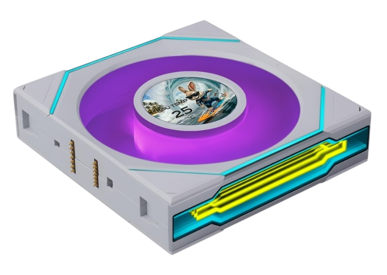 Комплект вентиляторов для корпуса Lian Li UNI FAN SL INF LCD FLEX 120 Reverse Blade 12RSLIND1F3W ARGB White (G9F.12RSLIND1F3W.R0)