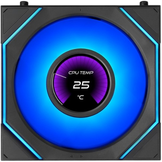 Комплект вентиляторов для корпуса Lian Li UNI FAN SL INF LCD FLEX 120 Reverse Blade 12RSLIND1F3B ARGB Black (G9F.12RSLIND1F3B.R0)