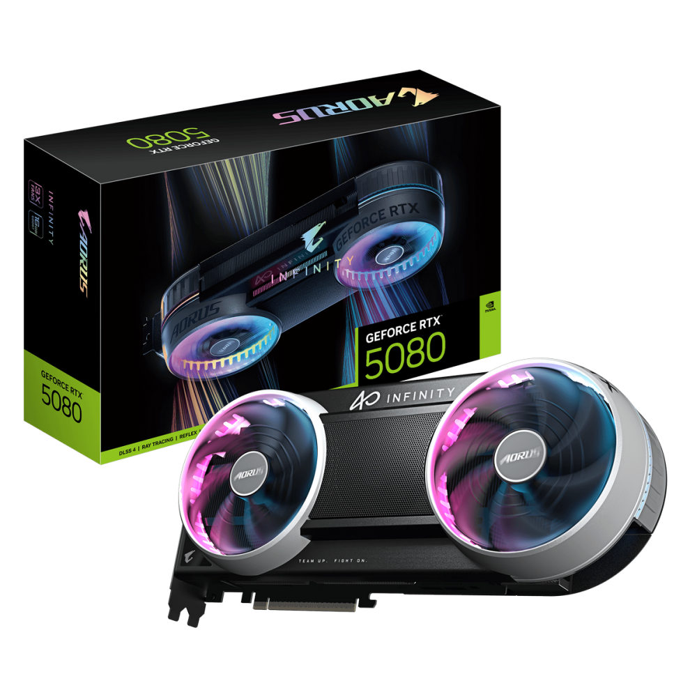 Видеокарта Gigabyte (GV-N5080AORUS IF -16GD) GeForce RTX 5080 16GB AORUS INFINITY