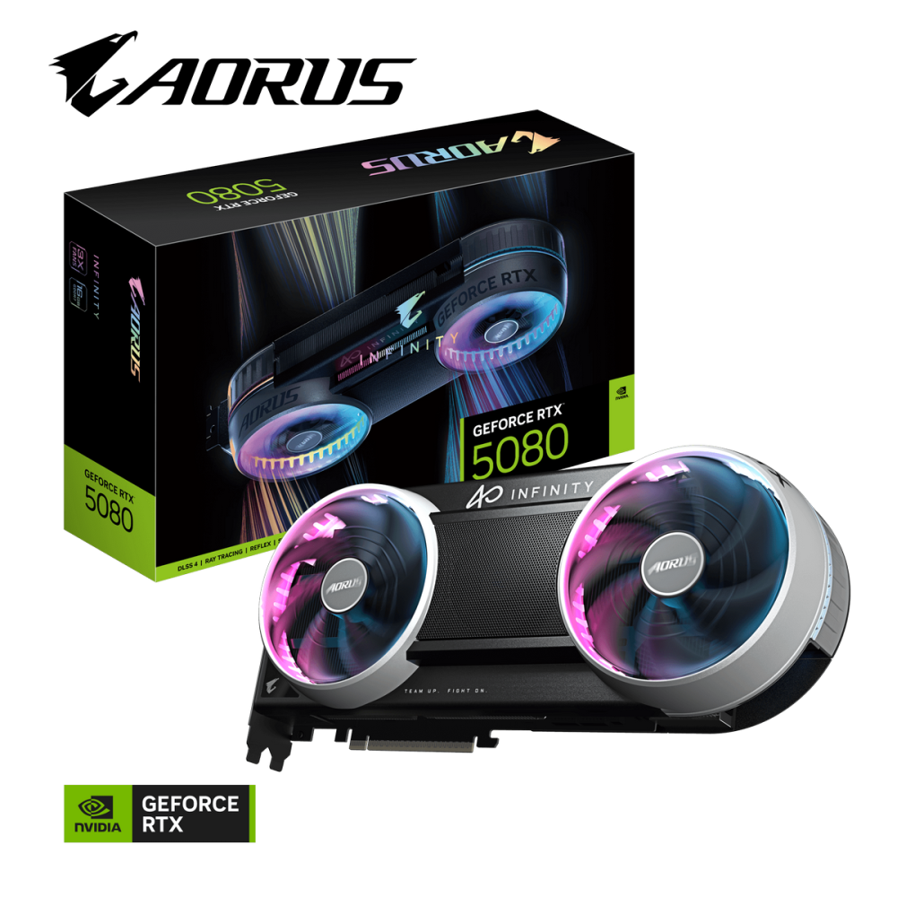 Видеокарта Gigabyte (GV-N5080AORUS IF -16GD) GeForce RTX 5080 16GB AORUS INFINITY