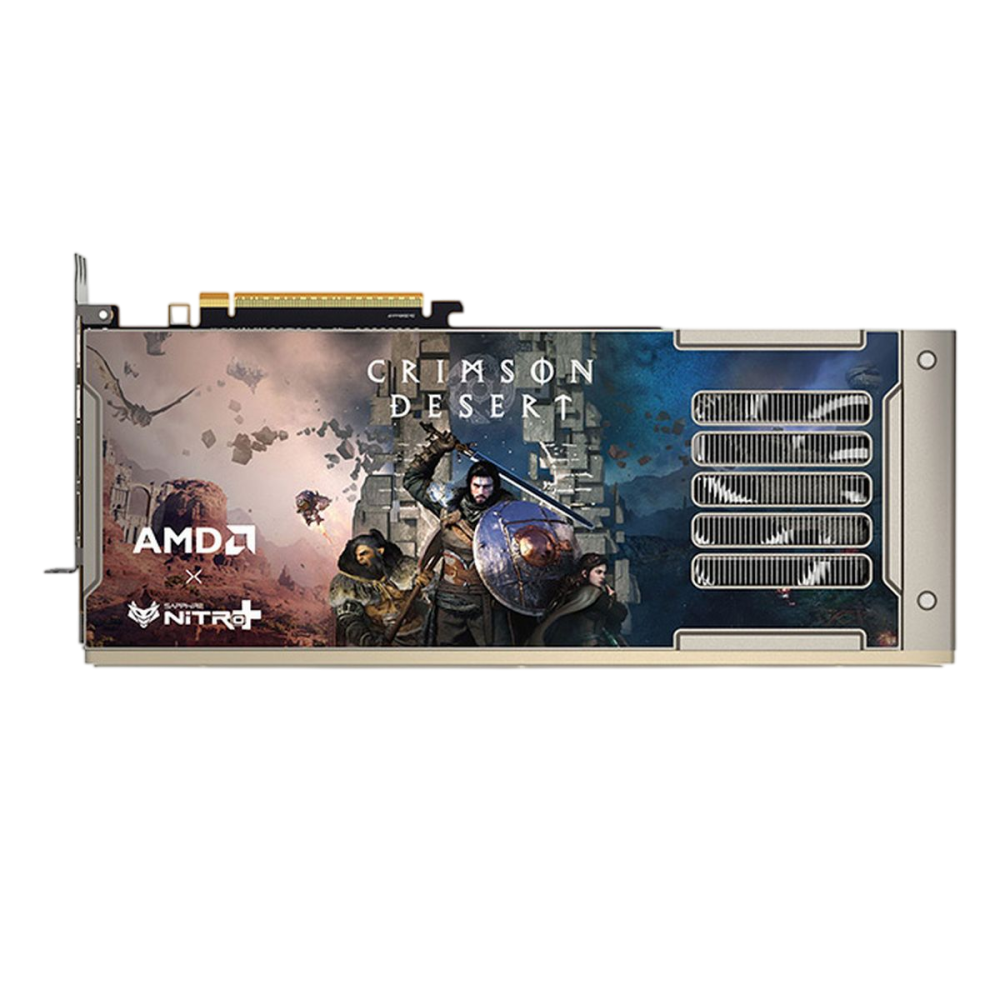 Видеокарта Sapphire (11348-10-20G) Radeon RX 9070 XT 16GB NITRO+ OC CRIMSON DESERT EDITION