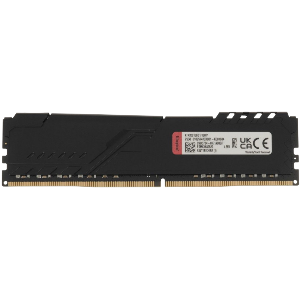 Оперативная память 16 Gb 3200 MHz Kingston FURY Beast Black (KF432C16BB1/16WP)