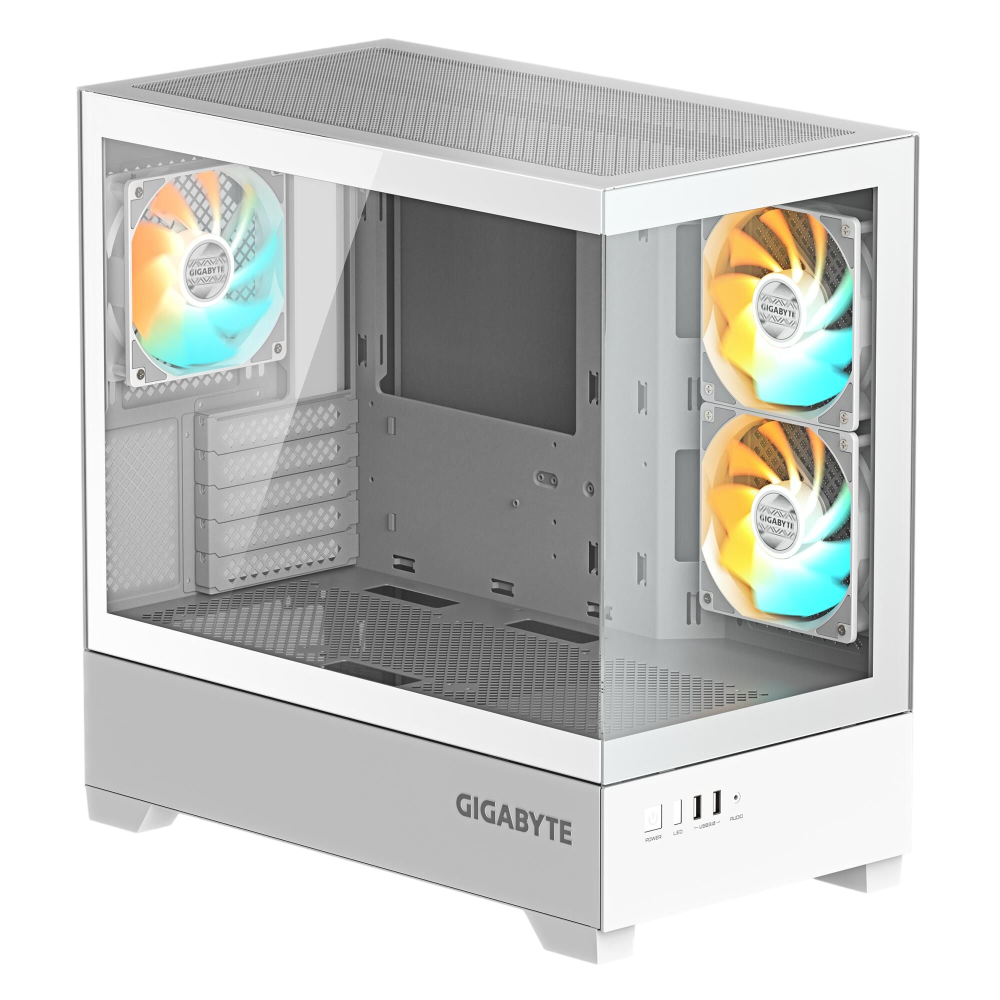 Компьютерный корпус Gigabyte C201 Panoramic Ice White (C201PI M-ATX CASE)