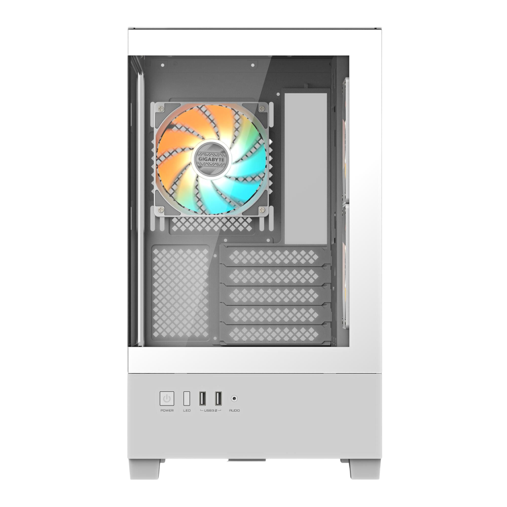 Компьютерный корпус Gigabyte C201 Panoramic Ice White (C201PI M-ATX CASE)
