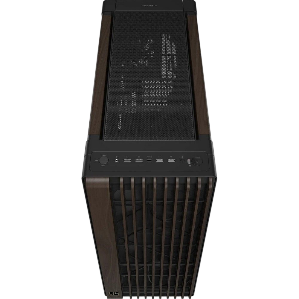 Компьютерный корпус ASUS PROART PA602 WALNUT WOOD METAL MODERN PWM Black (90DC00J0-B09040)