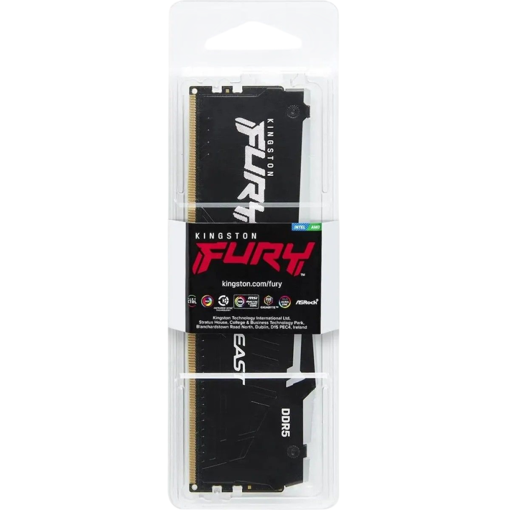 Оперативная память 8 Gb 6000 MHz Kingston FURY Beast RGB Black (KF560C30BBEA-8)