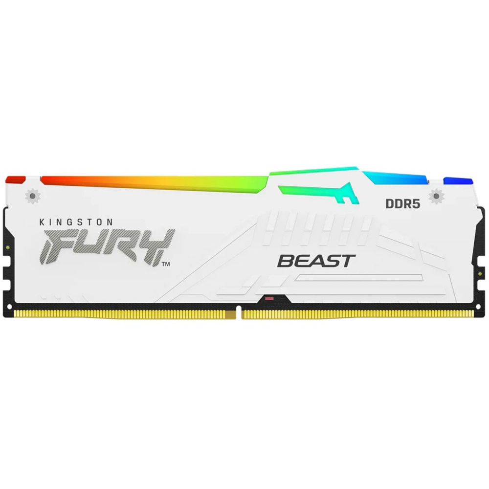 Оперативная память 16 Gb 5600 MHz Kingston FURY Beast RGB White (KF556C40BWA-16)