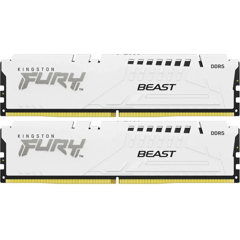 Оперативная память 32 Gb 5200 MHz Kingston FURY Beast White (KF552C40BWK2-32)