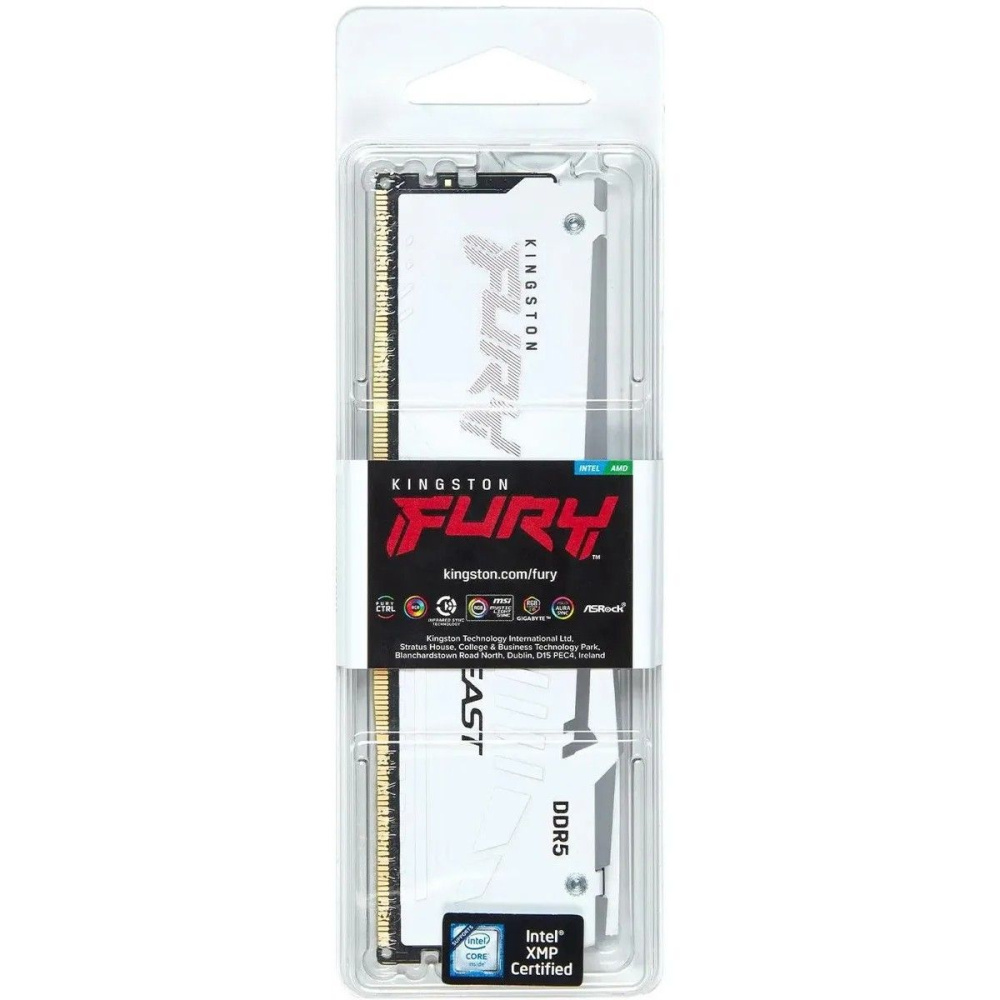 Оперативная память 32 Gb 5600 MHz Kingston FURY Beast RGB White (KF556C40BWA-32)